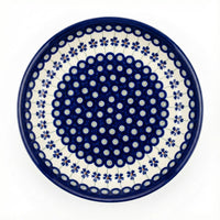 Polish Pottery Overhead Shot Flowering Peacock Pie Plate
