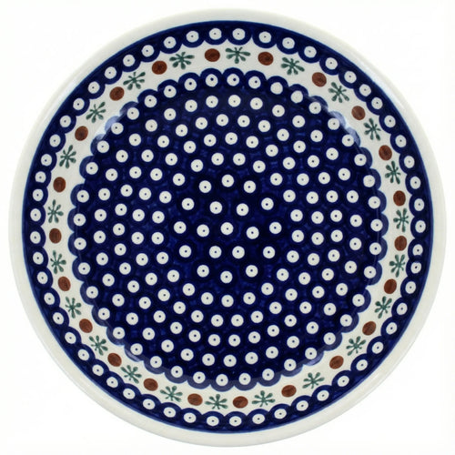 Polish Pottery Overhead Shot Nature Pie Plate