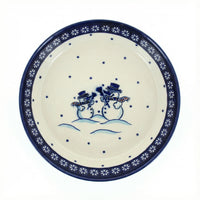 Polish Pottery Overhead Shot Frosty Friend Pie Plate