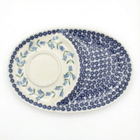 Polish Pottery Overhead Shot Tulip Breakfast Plate