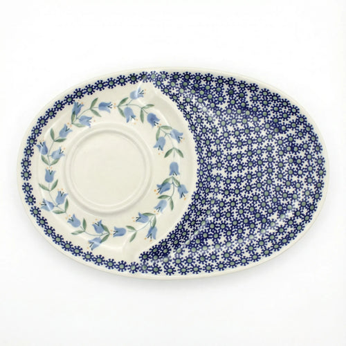 Polish Pottery Overhead Shot Tulip Breakfast Plate