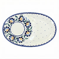 Polish Pottery Overhead Shot Sunflower Breakfast Plate