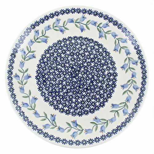 Polish Pottery Overhead Shot Tulip Pedestal Cake Plate