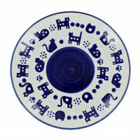 Polish Pottery Overhead Shot Kitty Paws Lunch Plate