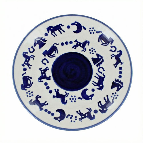 Polish Pottery Overhead Shot Derby Lunch Plate