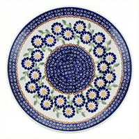 Polish Pottery Overhead Shot Peach Blossom Lunch Plate