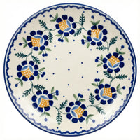 Polish Pottery Overhead Shot Sunflower Lunch Plate