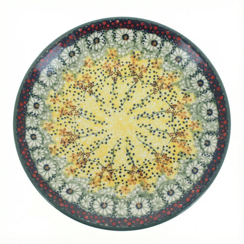 Polish Pottery Overhead Shot Sunshine Grotto Lunch Plate