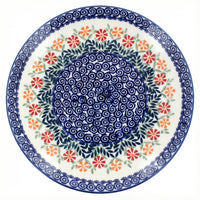 Polish Pottery Overhead Shot Garden Bouquet Large Dinner Plate