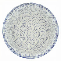 Polish Pottery Overhead Shot Small Dots Pie Plate