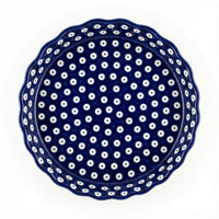 Polish Pottery Overhead Shot Dots Pie Plate