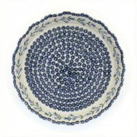 Polish Pottery Overhead Shot Tulip Pie Plate