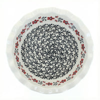 Polish Pottery Overhead Shot Scarlett Ivy Pie Plate