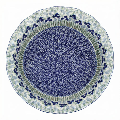 Polish Pottery Overhead Shot Brienna Pie Plate