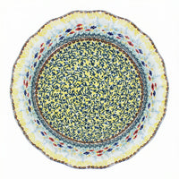 Polish Pottery Overhead Shot Prairie Garden Pie Plate