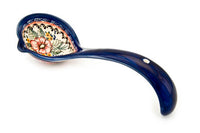 Floral Butterfly Soup Ladle Polish Pottery