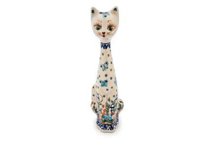 Garden of Eden Medium Cat Polish Pottery
