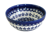 Flowering Peacock Cereal/Soup Bowl Polish Pottery