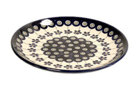 Flowering Peacock Dessert Plate Polish Pottery