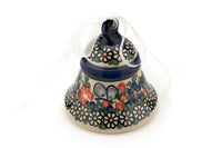 Garden Butterfly Large Bell Polish Pottery