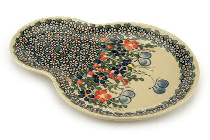Garden Butterfly Breakfast Plate Polish Pottery