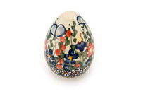 Garden Butterfly Medium Decorated Egg Polish Pottery