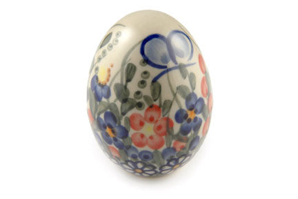 Garden Butterfly Small Decorated Egg Polish Pottery