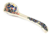 Garden Butterfly Gravy Ladle Polish Pottery