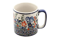 Garden Butterfly Coffee Mug Polish Pottery