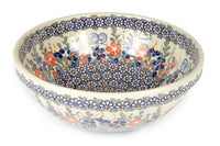 Garden Butterfly Small Serving Bowl Polish Pottery