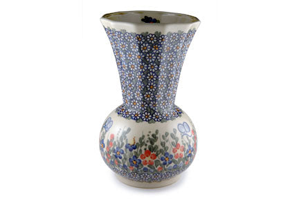 Garden Butterfly Vase Polish Pottery