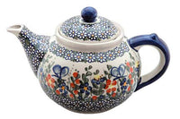 Garden Butterfly Teapot Polish Pottery