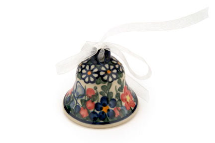 Garden Butterfly Small Bell Polish Pottery