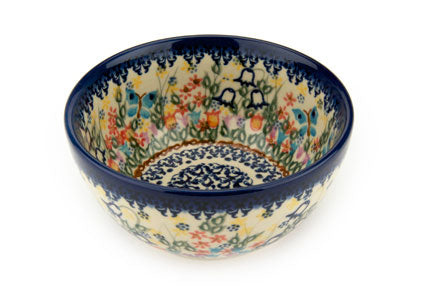 Garden of Eden Dessert Bowl Polish Pottery