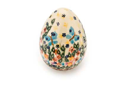 Garden of Eden Medium Decorated Egg Polish Pottery