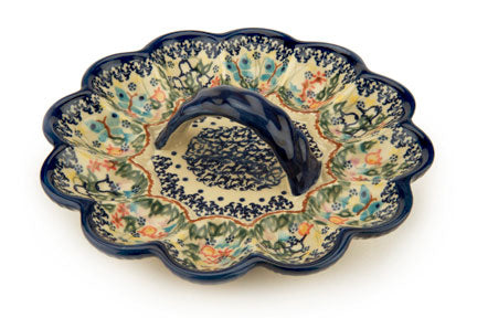 Garden of Eden Egg Plate Polish Pottery
