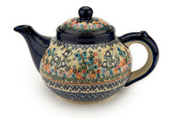 Garden of Eden Teapot Polish Pottery
