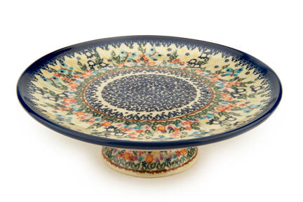 Garden of Eden Cake Plate Polish Pottery