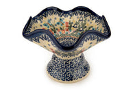 Garden of Eden Pedestal Candy Dish Polish Pottery