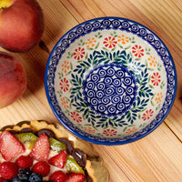 Garden Bouquet Cereal/Soup Bowl Polish Pottery
