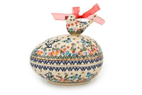 Garden of Eden Egg Box with Bird Polish Pottery
