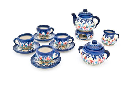 Garden of Eden Miniature Tea Set Polish Pottery