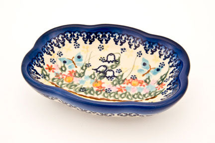 Garden of Eden Soap Dish Polish Pottery