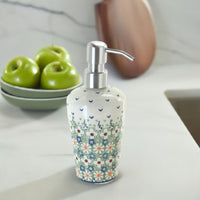 Green Daisy Soap Dispenser Polish Pottery