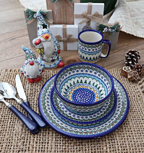 Holiday Pine Coffee Mug Polish Pottery