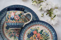 Hummingbird Cereal/Soup Bowl Polish Pottery