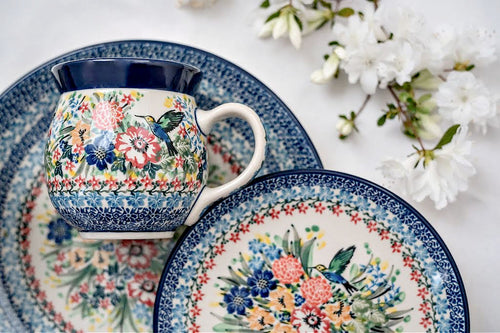 Hummingbird 4 PC Place Setting - Service for 1 Polish Pottery