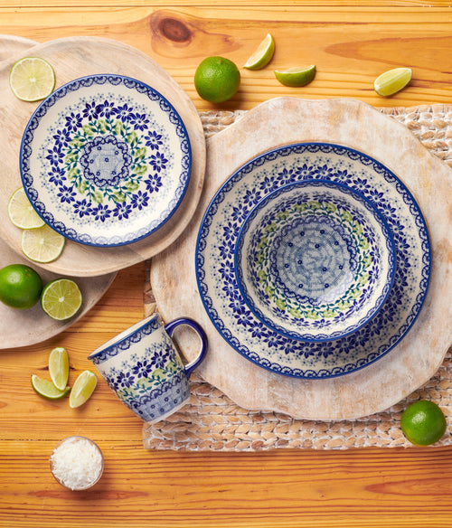 Hallsey 4 PC Place Setting - Service for 1 Polish Pottery