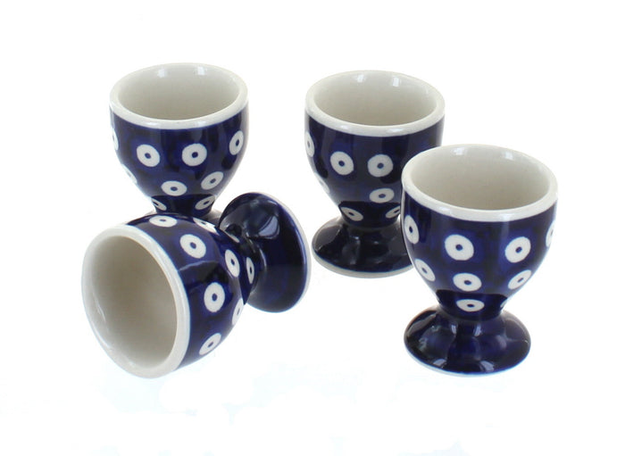 Polish Pottery Dots Egg Cup Set
