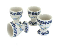 Polish Pottery Tulip Egg Cup Set